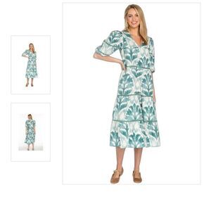 Olivia James Georgia Dress, Damask Pine